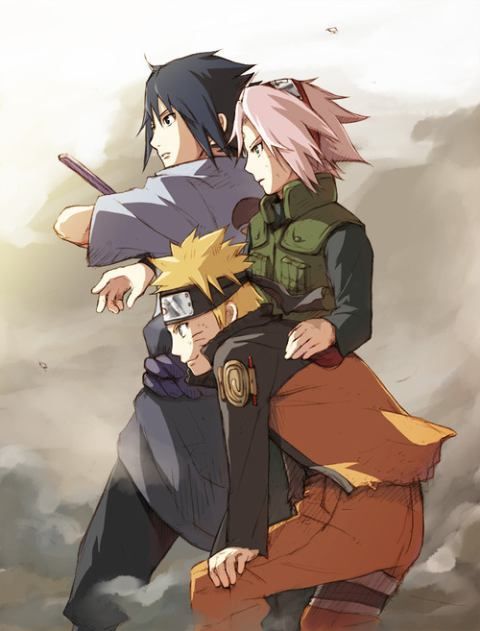 Naruto Sakura and Sasuke