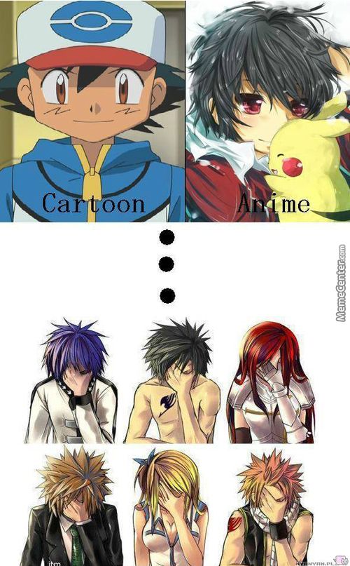 not-sure-who-made-that-cartoon-vs-anime-meme-but-he-sure-ain--t-very-smart - Face palm