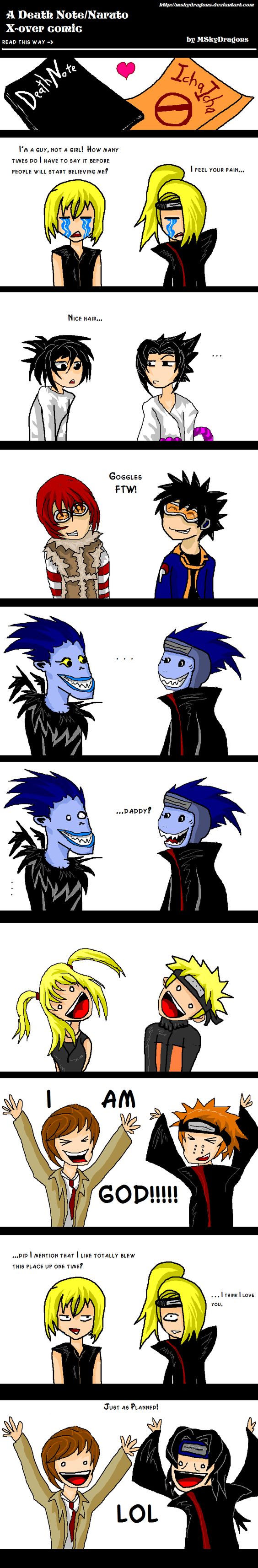 OH MY GOD THIS IS HILARIOUS ONE XD Death Note x Naruto
