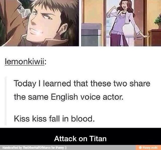 Oh  never would have guessed it. Ouran Highschool Host Club and Attack on Titan crossover