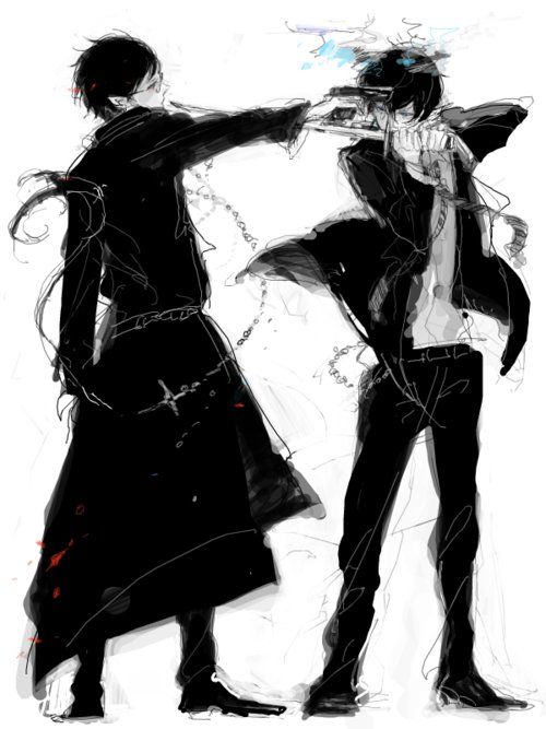 Okumura Rin & brother | Ao no Exorcist / Blue Exorcist | anime |