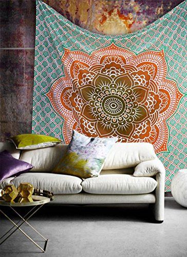 Ombre Hippie Mandala Bohemian Indian Bedspread Magical Thinking Tapestry - GoGetGlam - 3