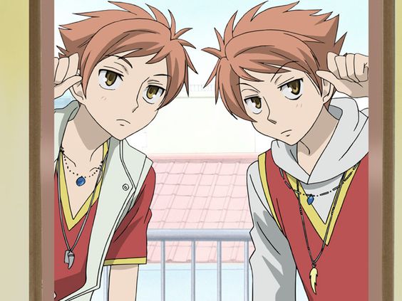 Ouran High School Host Club: The Twins look in Haruhi's home