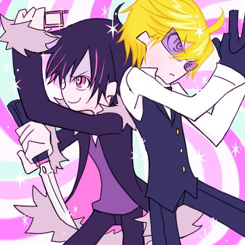panty stocking crossover | of the Panty and Stocking cross over but I think Izaya would be Panty ...