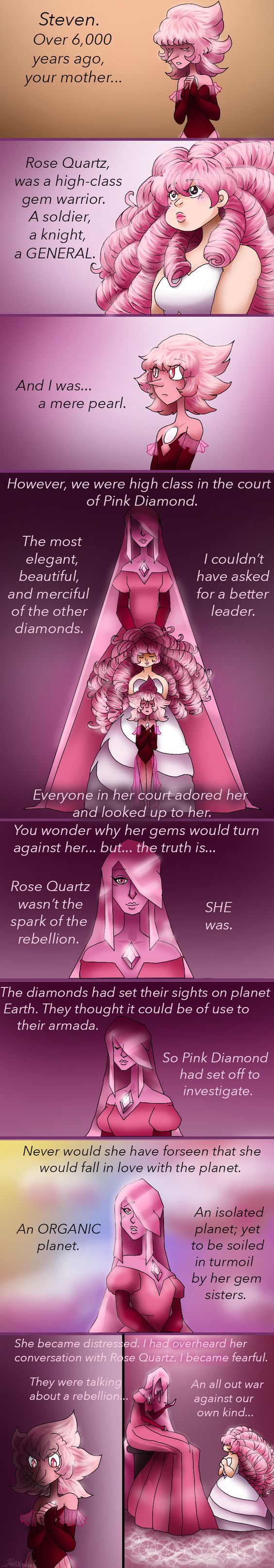 Pink Diamond's tale p1 by HezuNeutral