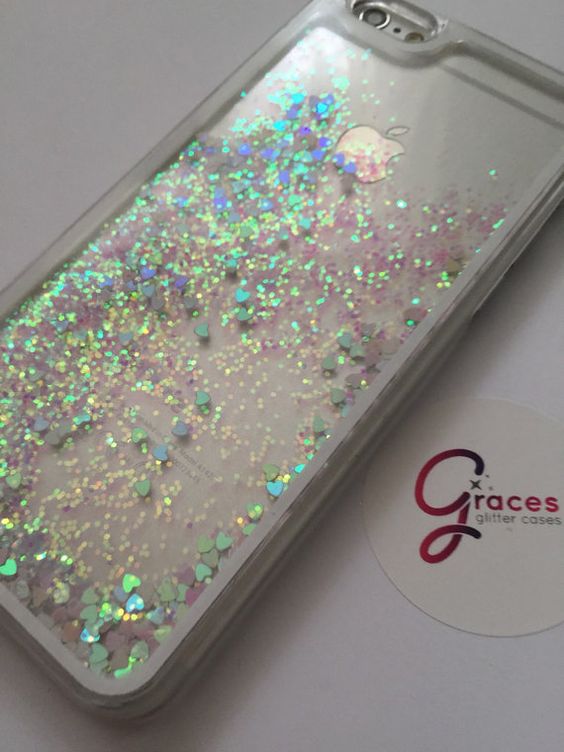 Pink Liquid Heart moving glitter iPhone 6 6 by GracesGlitterCases