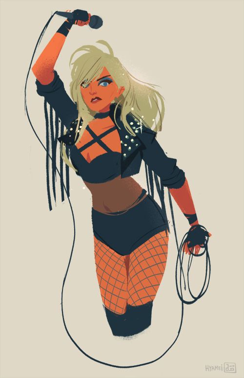 Pinup Arena • abbydraws: Black Canary quick drawing