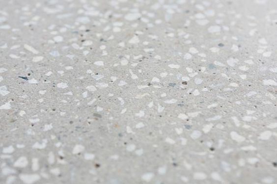 Polished concrete floors with white aggregate - yes please