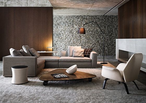 Powell by Minotti | Armchairs / Sofas / Poufs | Living room: Sofas