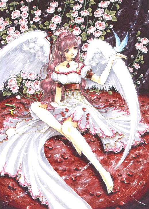 Red angel by manga artist Shiitake.