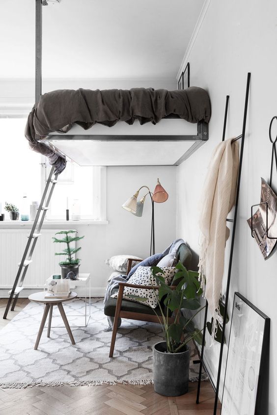 Scandinavian interior design, small spaces