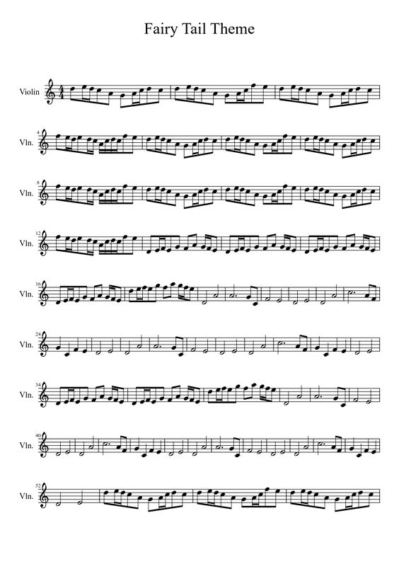 Sheet music made by DanSyo02 for Violin