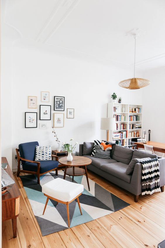 Small space living room in Berlin from Herz und Blut (via Decor8).