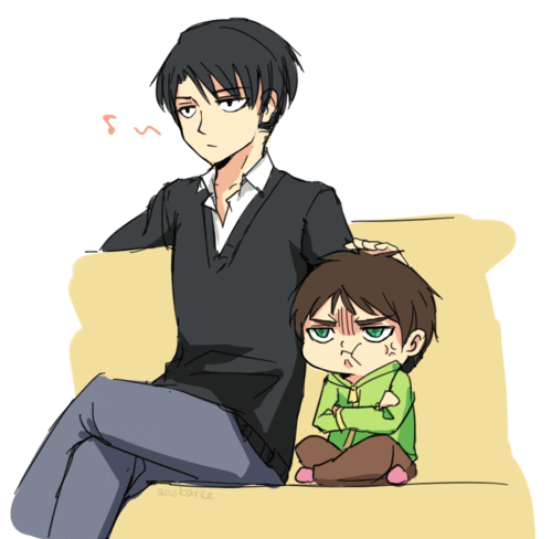 ~ Snk ~ :: Levi and Little Eren