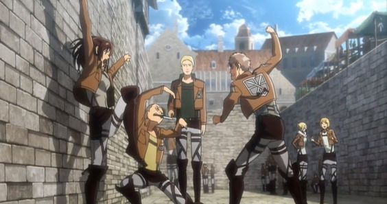 SO MUCH IS HAPPENING IN THIS SCREENSHOT AND I CAN’T STOP LAUGHING JEAN’S ABOUT TO BEAT SASHA FOR BEING A LIL SHIT SASHA’S ABOUT TO DEFEND HERSELF CONNIE’S ABOUT TO DEFEND SASHA REINER’S ALL LIKE “All of you are lil shits.” ANNIE’S ALL LIKE “So, Armin-“ ARMIN’S ALL LIKE “WHOAH HANG ON THERE FOR A SEC ANNIE WHAT’S HAPPENING OVER THERE?!”