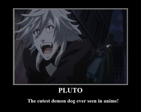 So sweet that Pluto  Isn't he just adorable? I wanted this in my Pluto Board, otherwise it would be in my Otaku Board because Ciel is there too.