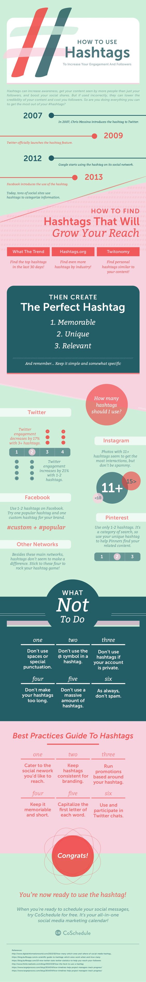 #SocialMedia Tips: How To Use Hashtags To Increase Your Engagement And Followers. #Web #Marketing #Business #Entrepreneur #Startup #Content #Digital