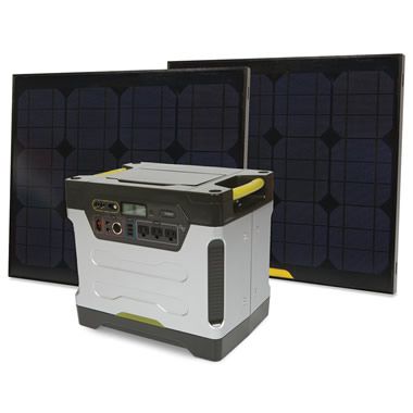 Solar powered generator - not having to depend on fuel to run a generator is a great idea.