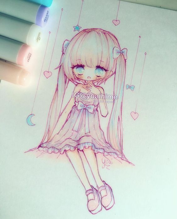 sometimes I get lazy with lines（・□・；）i hope everyone's having a wonderful day (・ω・)ノ ------MATERIALS: #micron #fineliner #copicmarkers #cansonpaper #bristol #uniball #gelpen ----------- #copic #copicart #chibi #kawaii #cute #moe #oc #sketch #pastel #instaart #instadraw #instaanime #instamanga #animeart #animegirl #mangagirl #drawing #illustration #art ----------- •Artwork (c) yoaihime •All Rights Reserved• Commercial use, re-uploading, modification/editing/manipulation, tracing, or reproduction