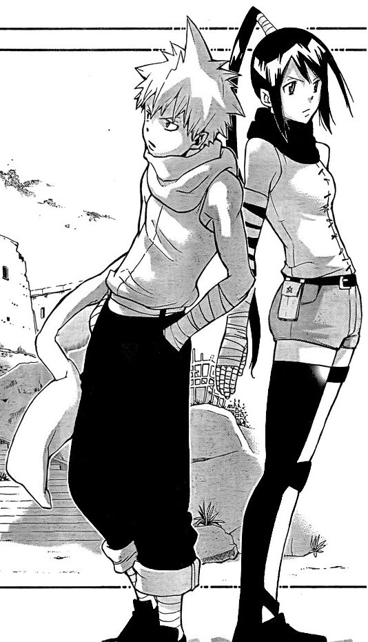 Soul Eater - blackstar and tsubaki in the manga ♥ he is actually my favorite