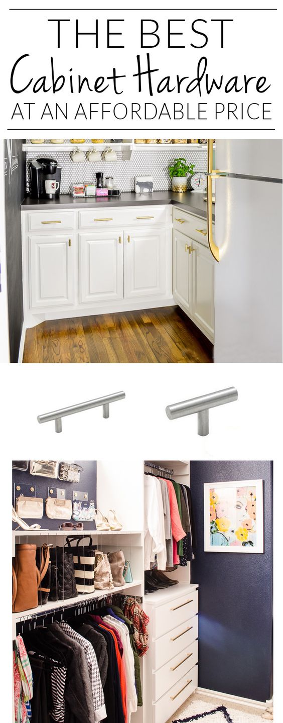 Source list for cheap cabinet hardware from single screw T-Bar pulls all the way up to jumbo 20