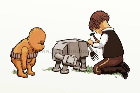 Star wars meets winnie the pooh prints!! Must have for a star wars nursery!!!