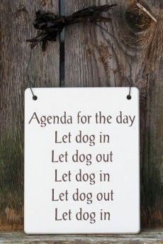 Story of my life! If I am home all day, no matter what the reason (weekend, sick, what-have-you) my dog has his own agenda and doesn't care for mine! :P and don't forget the 