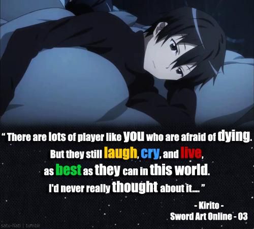 Sword Art Online. This is why I love it.