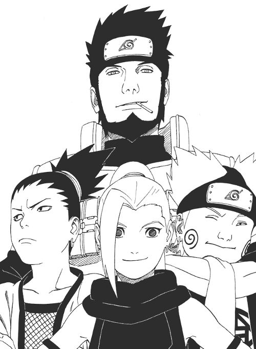 Team Asuma, Shikamaru, Ino & Choji