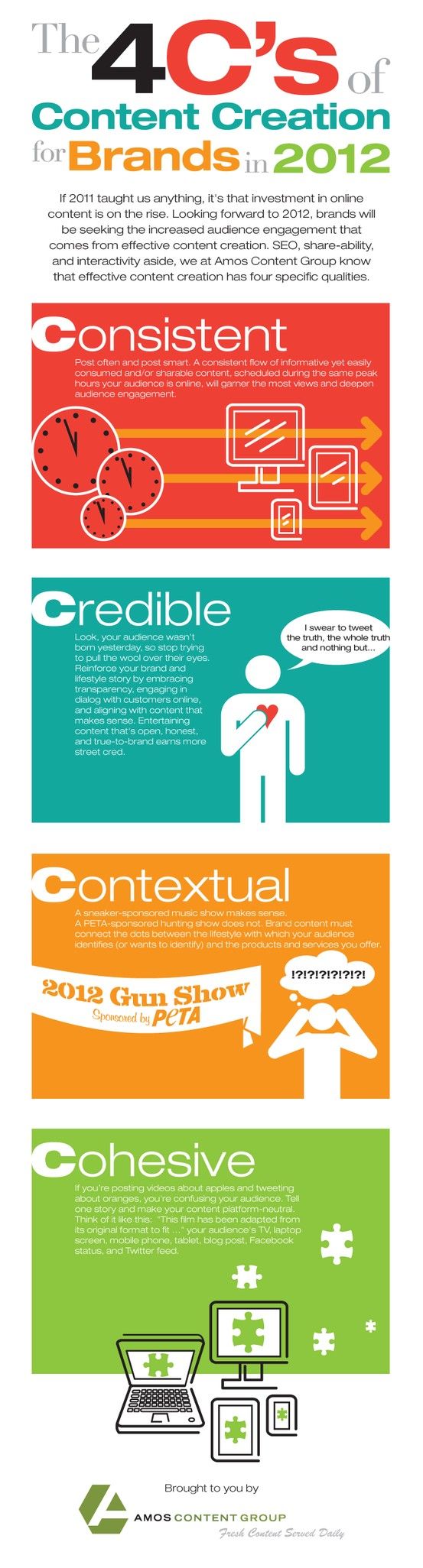 The 4 C's of Content Creation #infographic #smm #socialmedia #in