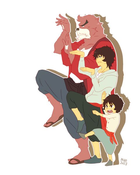 The Boy and the Beast #Kumatetsu #Kyuta (by mum)