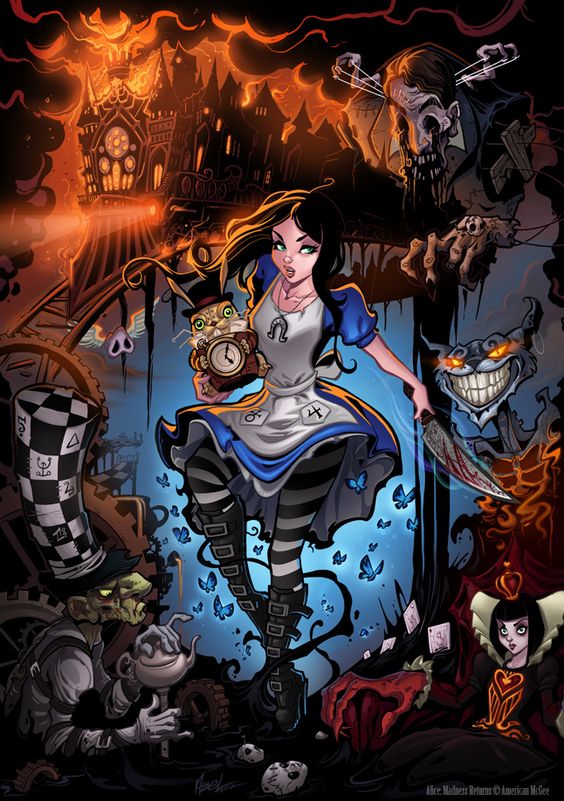 the coolest alice in wonderland picture i've ever seen.