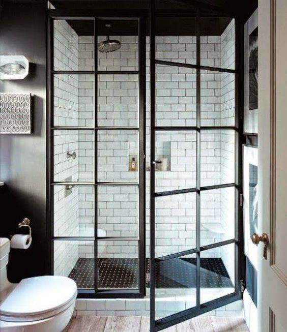 The Gridscape shower door, by Coastal Shower Doors, is a multifunctional door that is on the forefront of bathroom trends.