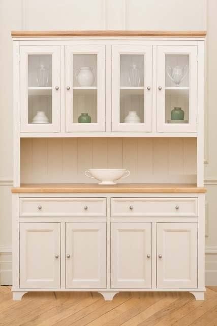 The large Woburn Welsh Dresser painted here in Cream. A design classic and a customer favourite.