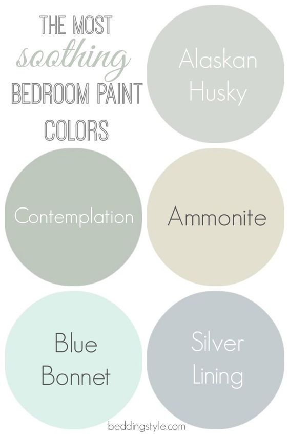 The most soothing bedroom paint colors - great guide!