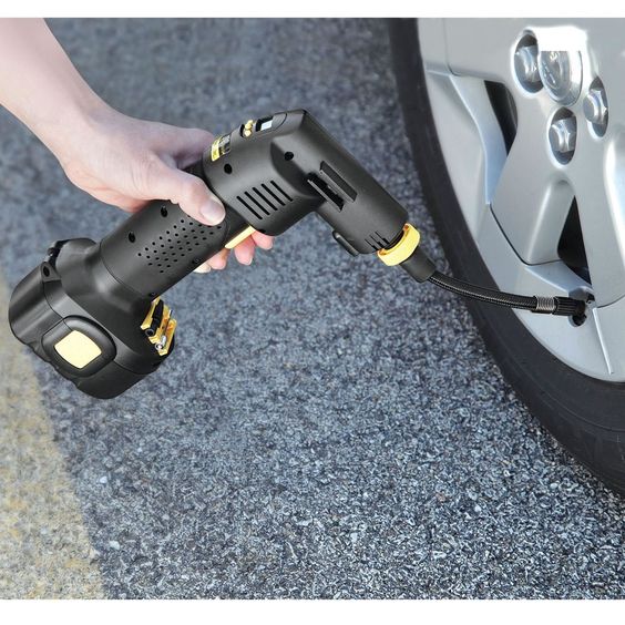 The Only Automatic Cordless Tire Inflator - Hammacher Schlemmer