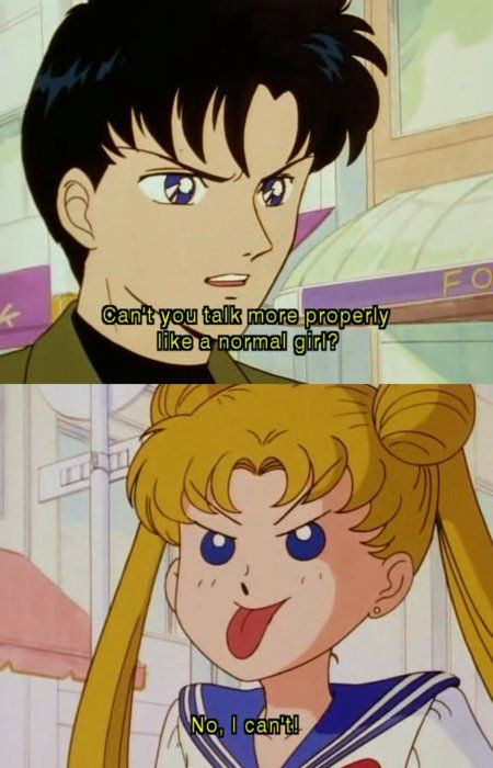 The original Sailor Moon was funny and endearing, but one of the things I hated about it was the way Mamoru treated Usagi. Crystal definitely shows the more true side to his character.