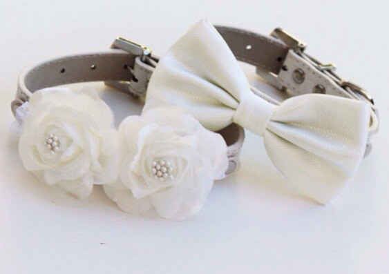 These white wedding collars.