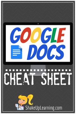 This Google Docs Cheat Sheet will give teachers and students an overview of the NEW Docs Home Screen, as well as a good overview of the available features in the menu and toolbar. I hope you find this handy and useful!