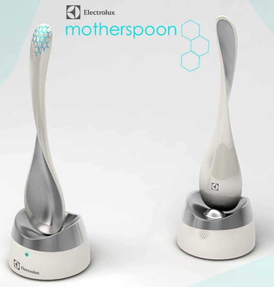 This is pretty cool!!!Basically what happens is that you and your mom buy your own pair of Motherspoon and register onto a dedicated platform for file sharing. So when you mom cooks her recipe and uses the spoon to taste her food, the sensor laden spoon picks up the ingredients and deciphers the recipe. When put on its cradle, the spoon loads the recipe to the sharing platform so that you can access it, even if you live miles apart.
