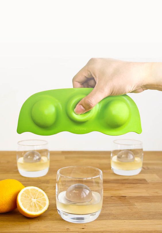 This pea pod ice mold makes gorgeous ice globes that keep cocktails cold and classy. | 21 Kitchen Gadgets You Should Splurge On This Summer