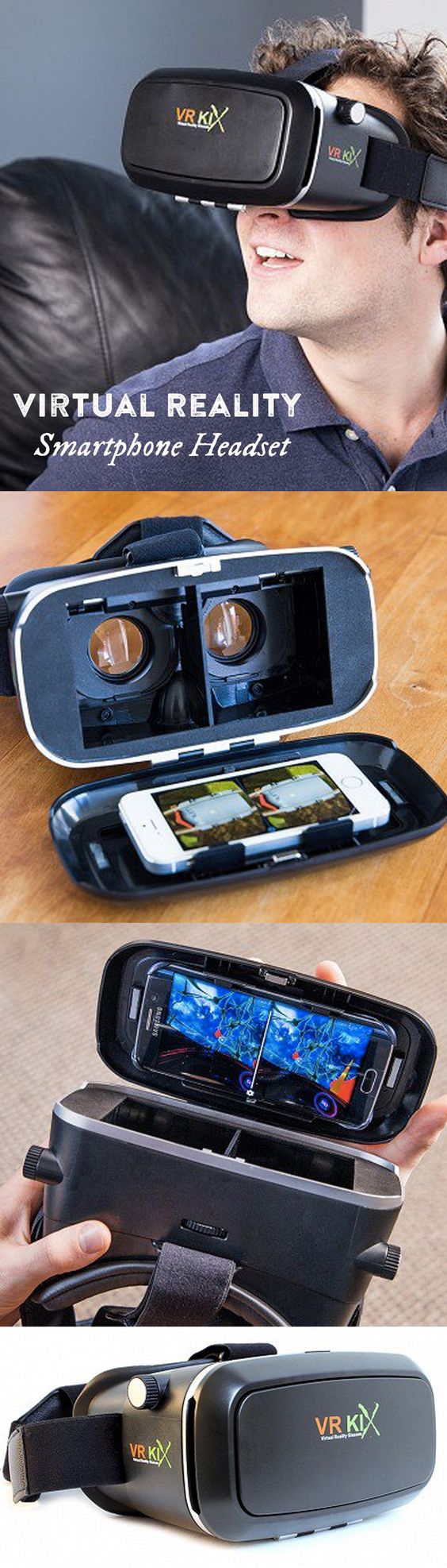 This virtual reality headset turns your smartphone into a virtual reality machine, making cutting edge technology affordable and accessible.