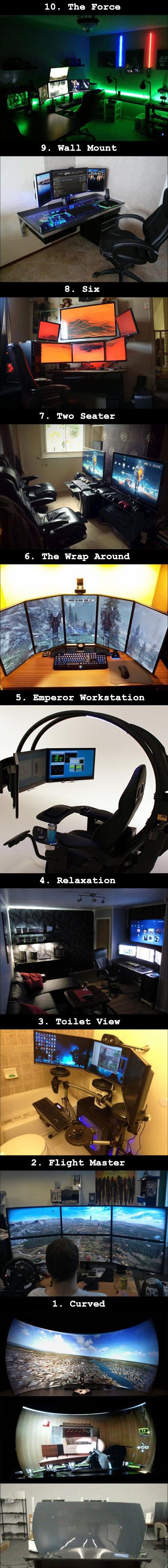 Tired of your laptop or boring desktop computer? Here are 10 awesome computer setups that any geek would love.