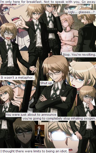 togami byakuya. (I love that he's voiced by the same man who voiced Xerxes Break)