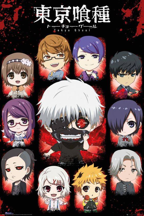 Tokyo Ghoul Chibi Characters - Official Poster