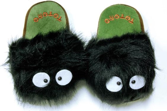 Totoro Ghibli Dust Bunny Slippers