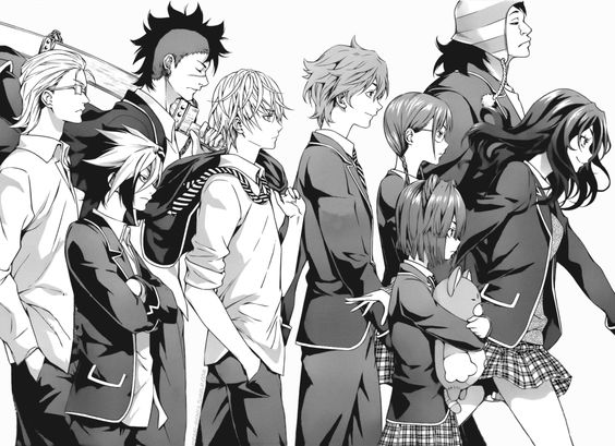 “ Totsuki Elite Ten Council minus Nakiri Erina” shokugeki no soma #mangacap