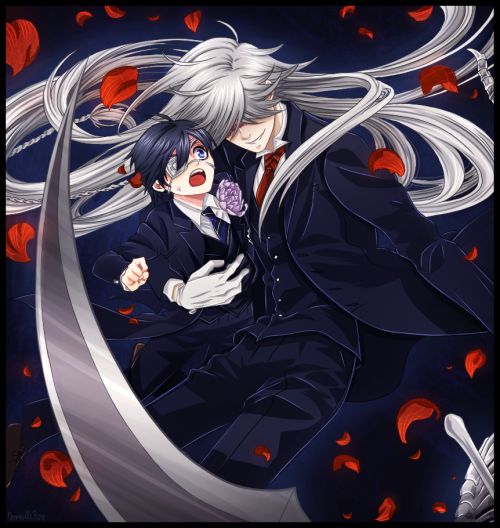 Undertaker and Ciel | Kuroshitsuji - Black Butler #Anime ☆by VermeilleRose