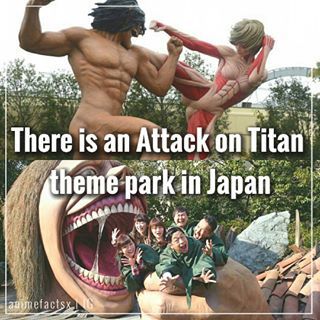 Universal Studios in Japan has constructed an Attack on Titan experience that allows guests to enjoy the feeling of being trapped inside the massive jaws of a  this is amazing - Anime : Attack on Titan - [#aot #attackontitan #snk #shingekinokyojin #anime #manga #otaku #animefact #animefacts]