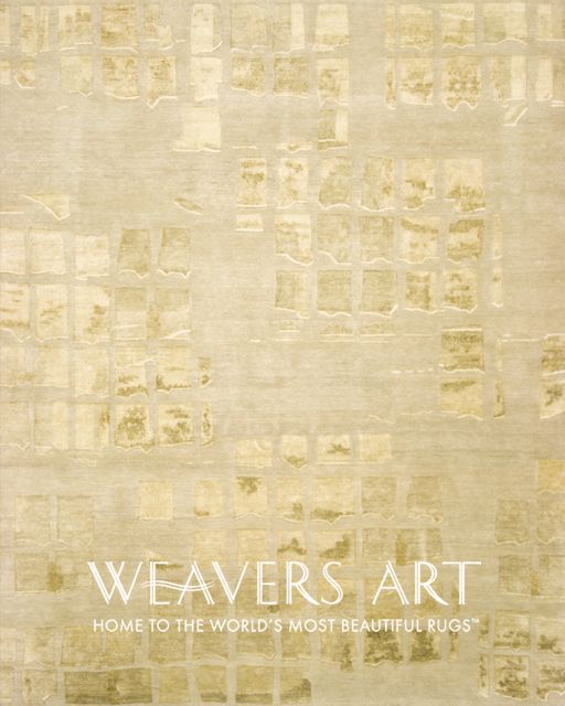 Vinavil in Taupe / Neutral Area Rug | Silk and Wool Rugs | Contemporary Rugs - Weavers Art